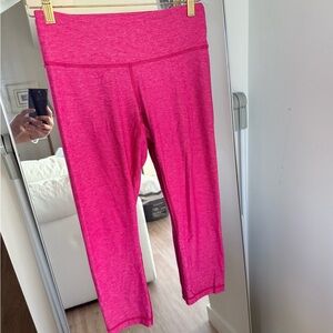 Pink High-Waisted Leggings